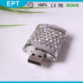 Wedding Gifts Locks Shape Crystal USB Flash Drive